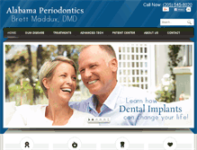 Tablet Screenshot of alabamaperiodontics.com